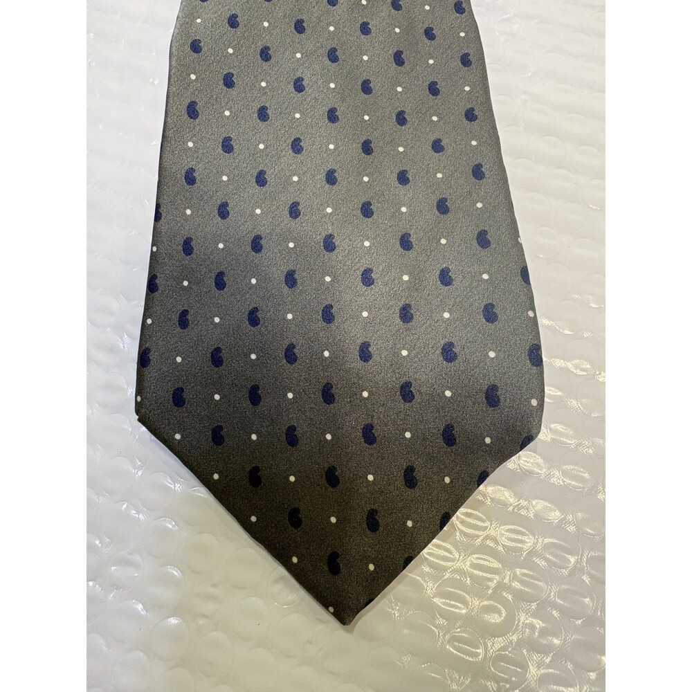 Tommy Hilfiger Necktie Gray & Blue Pattern Business Career 57L 4W